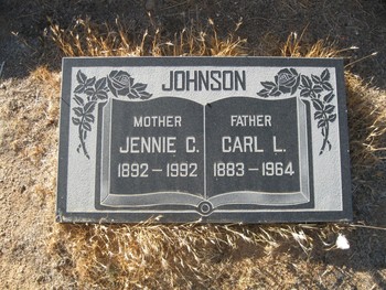Johnson, Genevieve Cecelia ('Jennie') gravesite