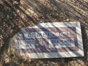 Temple,   Perry Edward gravesite