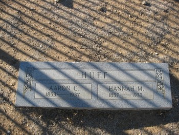 Huff,   Hannah M. gravesite