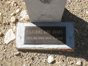 Adams, Celestial Ann gravesite