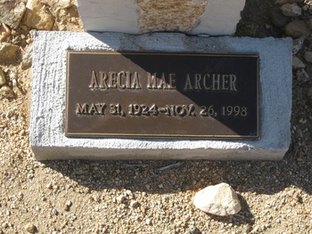 Archer, Arecia Mae gravesite