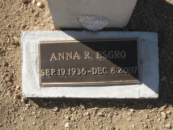 Esgro, Anna R. gravesite