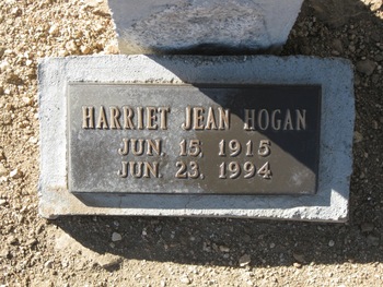 Hogan,   Harriet Jean gravesite