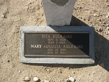 Kulkaski, Mary Augusta gravesite