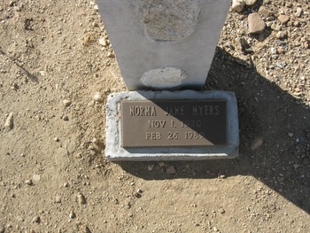 Myers, Norma Jane gravesite